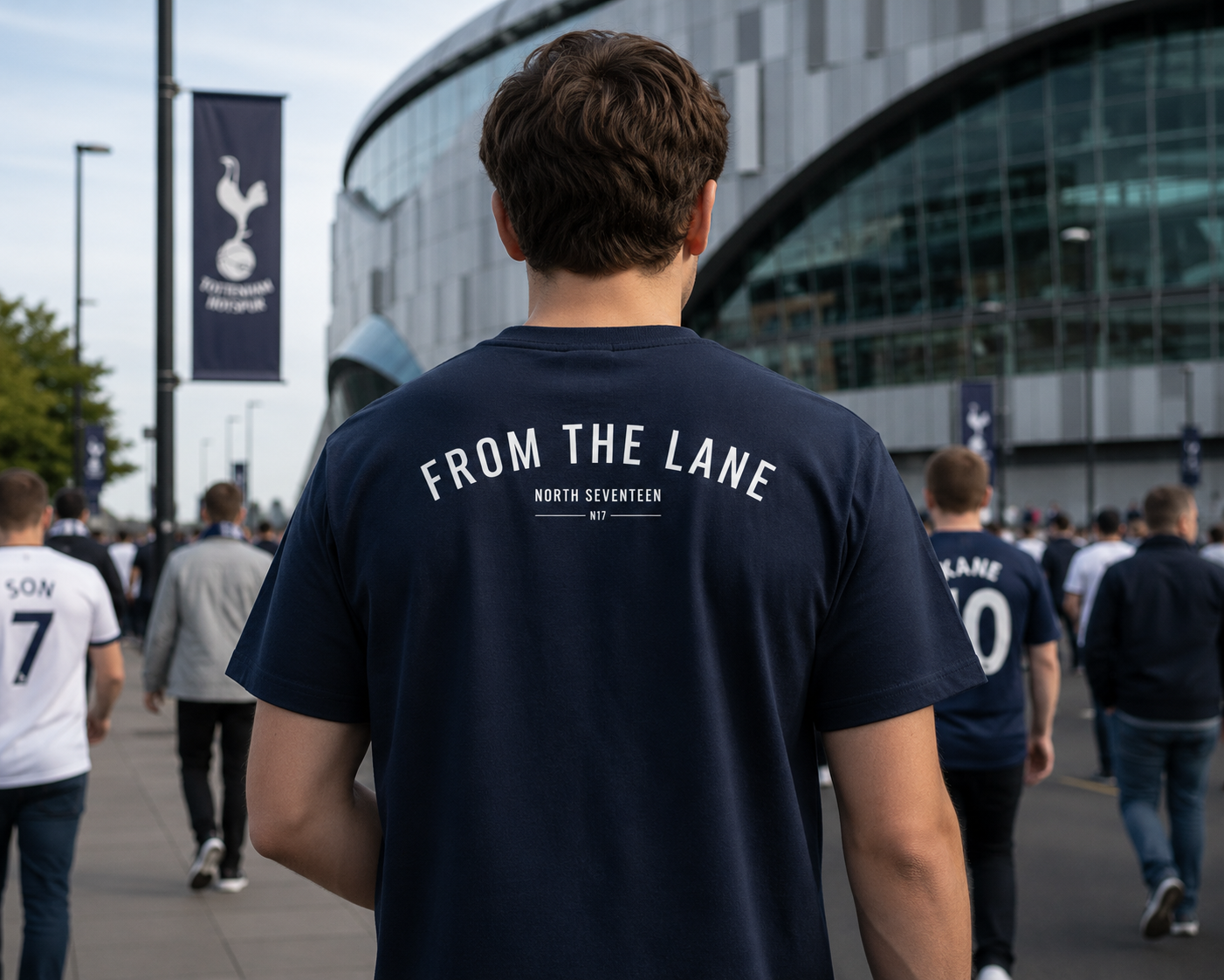 NORTH SEVENTEEN | FROM THE LANE | SPURS CLASSIC NAVY T-SHIRT