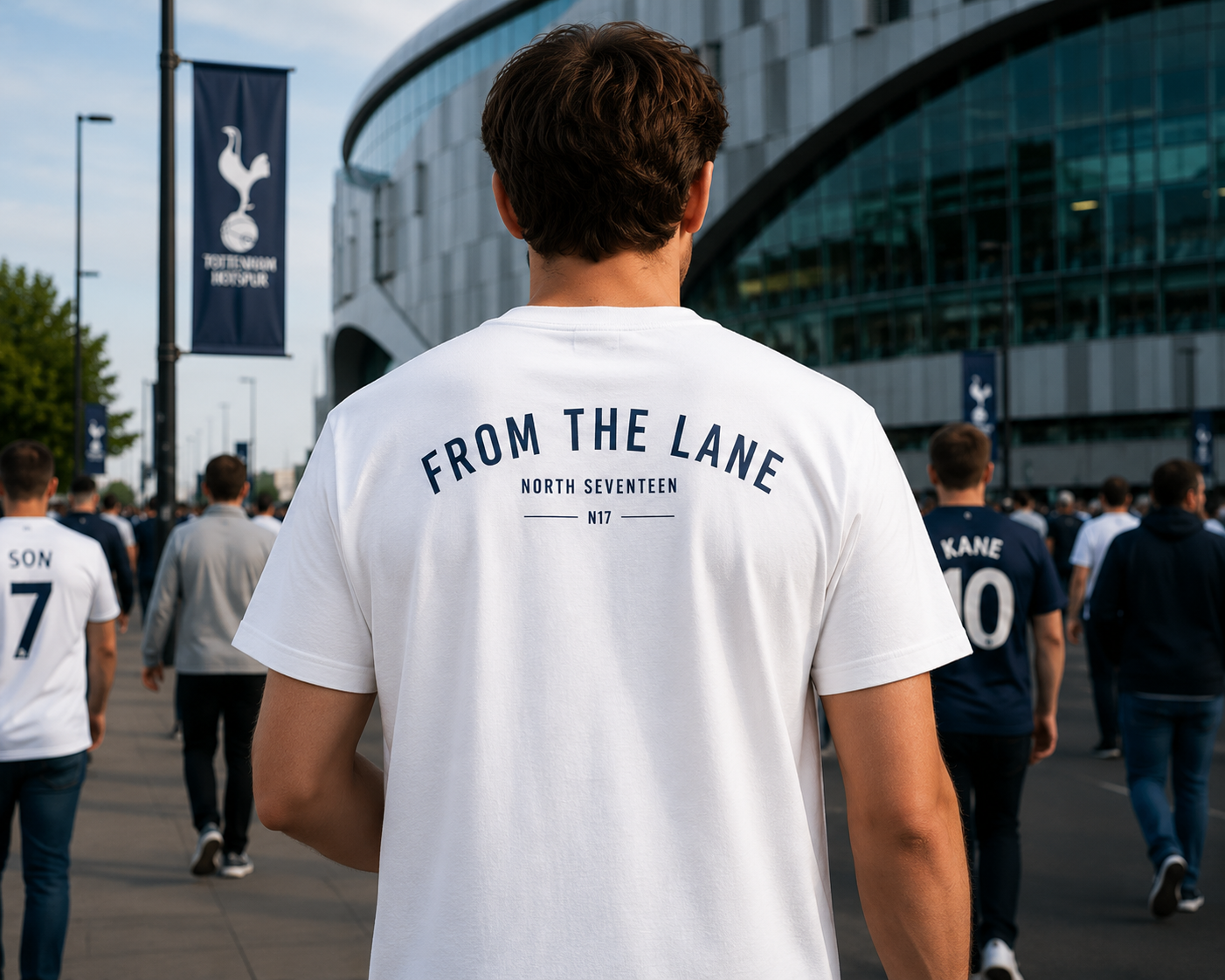 NORTH SEVENTEEN | FROM THE LANE | SPURS CLASSIC WHITE T-SHIRT