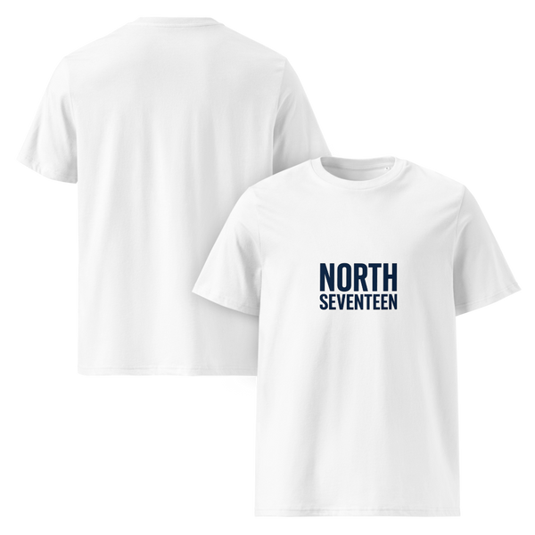 NORTH SEVENTEEN Logo White T-Shirt | Organic Cotton North London Streetwear Tee